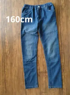 160cm デニム ボトムス ゴムウエスト