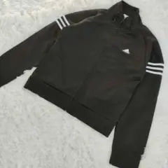 adidas アディダス 長袖 フルジップ トラックジャケット M ブラック