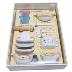 新品未使用ミキハウス　テーブルウェアセット　離乳食食器スプーン　マグ