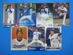 仲地礼亜　７枚セット　中日ドラゴンズ　BBM