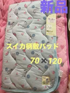 新品タグ付スイカ柄敷パッド⭐️70✖️120サイズ