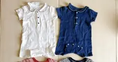 ユニクロ　半袖ロンパース　80サイズ　2枚セット
