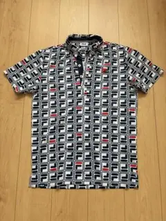 FILA GOLF パターン柄 ゴルフシャツ 半袖　Mサイズ