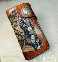 肉厚 花山 ライダースウォレット バイカーズウォレット ロングウォレット 長財布