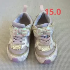 LUVRUSH リボン付きスニーカー 15.0