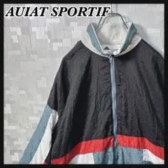 フルジップ ナイロンジャケット メンズ XL 90s マルチカラー US 古着