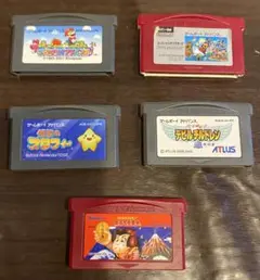 【動作確認済】ゲームボーイアドバンス ソフト 5本セット