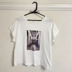 【Honeys】ロゴTシャツ(ホワイト)(L)