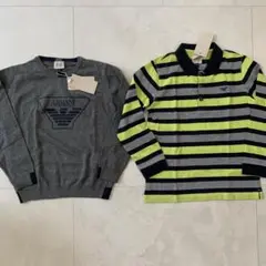 アルマーニジュニア 8A 130 ニット ポロシャツ 新品
