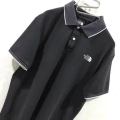 THE NORTH FACE ワンポイント ポロシャツ ブラック L