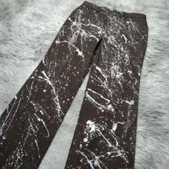 00s Y2K グランジ ワークパンツ ペンキ スプラッシュペイント リメイク