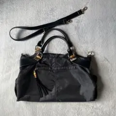 【美品】2way 黒バッグ