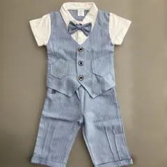 キッズ　フォーマルスーツ(水色・100cm)