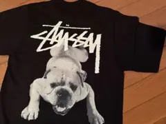 STUSSY Stock Dog Tee Black