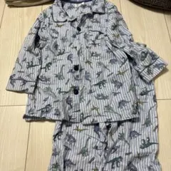 恐竜柄ストライプパジャマ 110 マザウェイズ