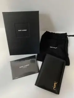 【定価約5万円】 サンローラン カードケース ウォレット 財布 二つ折り YSL