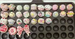 手描きビーズ ハンドメイドビーズセット カラフル30個