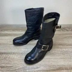 ジミーチュウ エンジニアブーツ 黒 35
