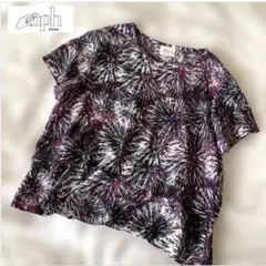 caph花火柄ブラウス