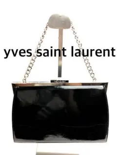 【希少デザイン】yves saint laurent チェーン バンドバッグ