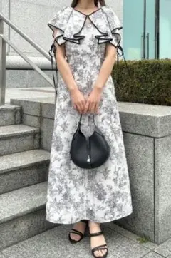 【snidel】ラッフルボレロパイピングワンピース