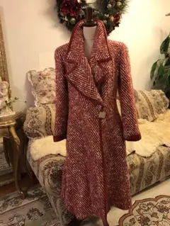 希少正規品CHANELシャネルコート 本革 ツイードロングトレンチ38マトラッセ