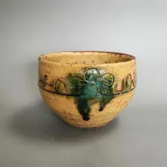 茶道具/向附 黄瀬戸5客揃 加藤作助 造 小鉢 小皿 銘々皿 共箱