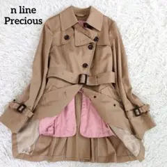 n line Precious　トレンチコート　ライナー付き　はっ水　ベージュ