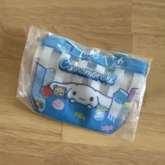 シナモロール プールバッグ風ミニポーチ　ガチャ