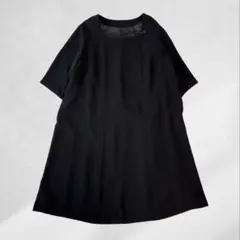 希少✨ 大きいサイズ 42ABR ワンピース 前開き 喪服 黒 前ファスナー
