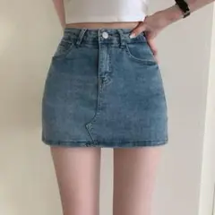 SONA デニム ミニスカート スカパン