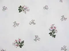 新品 さらら コットン生地 アイボリー×ピンク 110cm×1ｍ