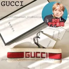 【BTSテテ着用】GUCCI ストライプ ロゴヘアバンド♡グッチ♡新品