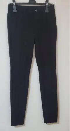 ユニクロ ウルトラストレッチ レギンスパンツ L ブラック(色褪せ等あり)