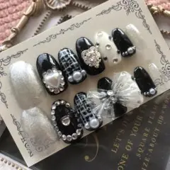 14本セット. :꒰ঌ ♡ ໒꒱: .ビックリボン♡量産型ネイル