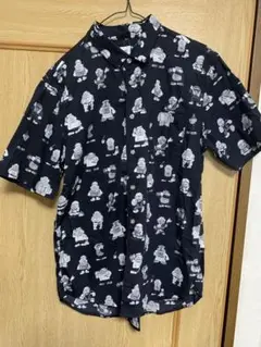 グラニフ 喪黒福造総柄シャツ