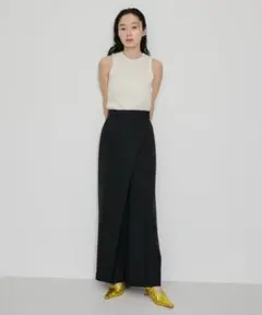 ADAM ET ROPE' FEMME フォルドウエストスラックス