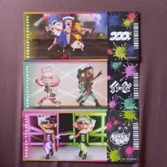 スプラトゥーン　フェス風チケット　3種類