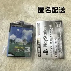 PlayStation ゲームパッケージ　ミニチュアチャーム　みんゴル　ガチャ