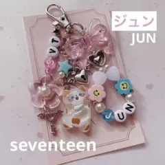 923 ♡ SEVENTEENジュンJUN 韓国ビーズキーホルダーオーダー　猫