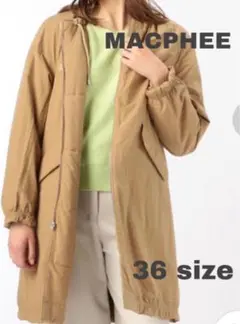 20AW MACPHEE コットンタイプライター ノーカラーコート