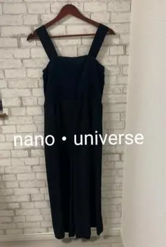 nano universe オールインワン サロペット ブラック 36 日本製