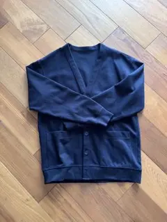 二重編みVネックカーディガン 無印良品