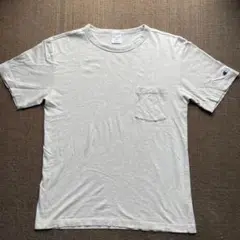 「#552」champion ポケットTシャツ ライトグレー　Lサイズ