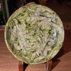 琉球壺屋焼 登り窯 金城吉広　呉須掛分魚文カラカラ（玉入り） 琉球壺屋焼 登り窯 金城吉広 呉須掛分魚文カラカラ（玉入り