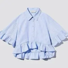 【新品未使用】GU rokh フリルペプラムシャツ