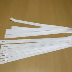 YKK白ファスナー　1メートル5本