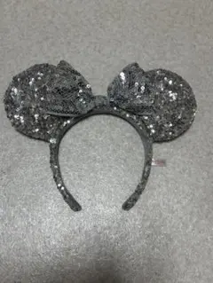 ディズニー カチューシャ スパンコール シルバー