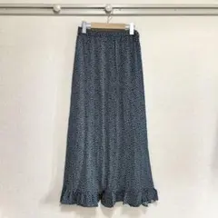 【美品】LOWRYS FARM(ローリーズファーム)フリル 花柄 ロングスカート