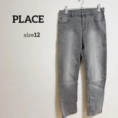 美品✨PLACE ストレートデニム グレー 【12】